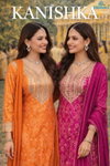 Kanishka By Mrudangi Chinon Silk Bulk Readymade Sharara Suits Orders In India